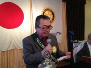 廣瀬姉妹交流担当副委員長が、酒田クラブ浅井姉妹交流委員長からの言質を報告。
