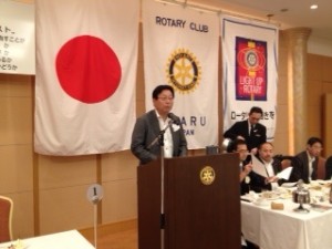 7/8加藤会長、工藤幹事の両名が、小樽クラブへ表敬訪問に行ってきました。銭函クラブ笈川会長、坂口幹事ともども、ひな壇に着席し、小樽クラブ会員の前でごあいさつさせていただきました。