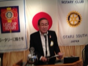 髙木成一ロータリー財団委員長から、ポリオ週間の成果が報告